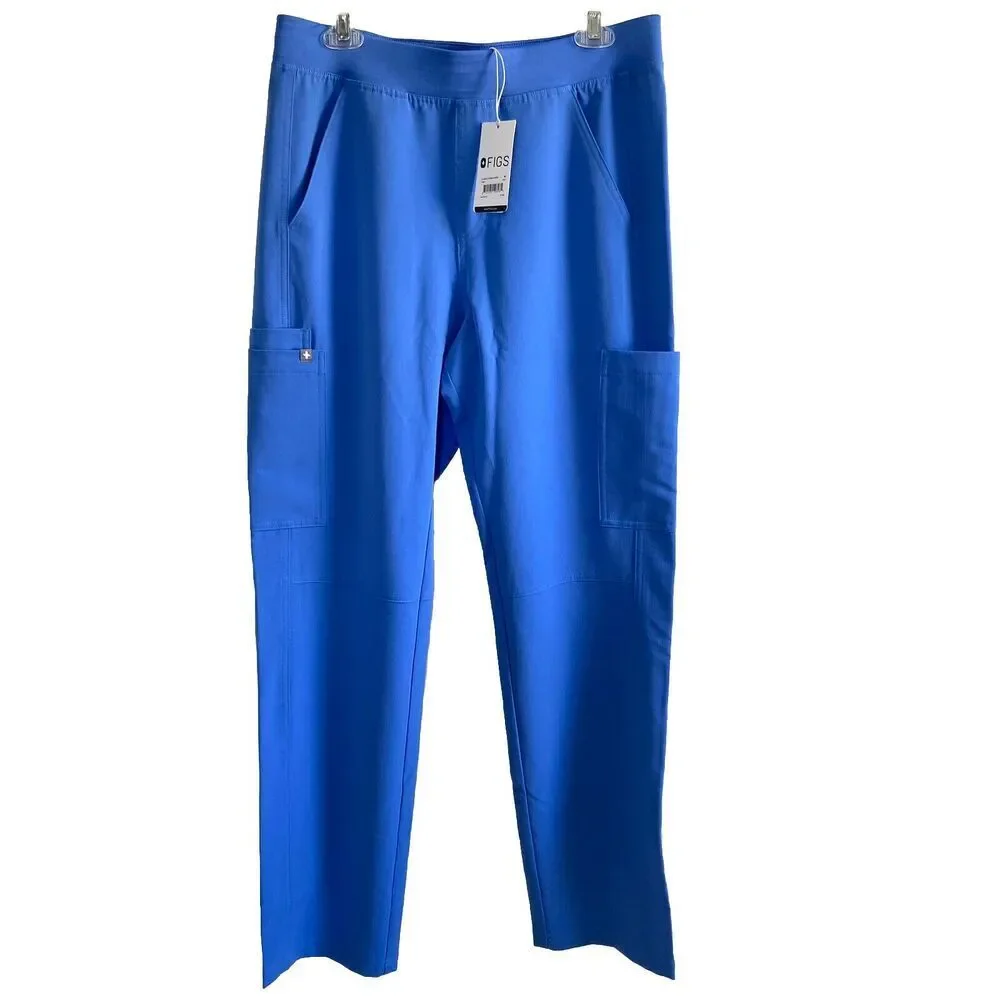 Figs Axim 2.0 Cargo Scrub Pants Ceil Blue Size Medium